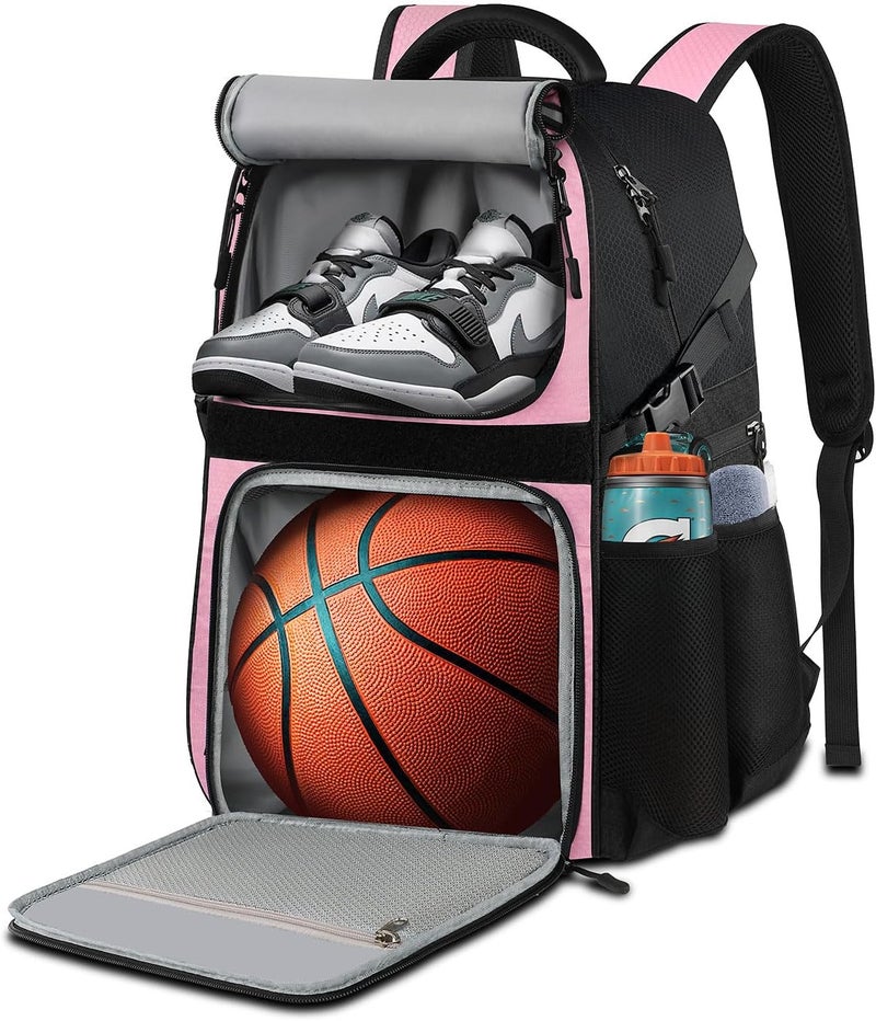 LOINTET Basketball Bag Backpack with Ball Holder Shoes Compartment, Large Basketball Accessories Sports Bag - Image 1